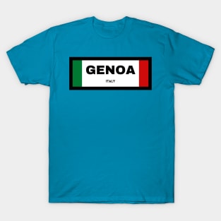 Genoa City in Italian Flag T-Shirt